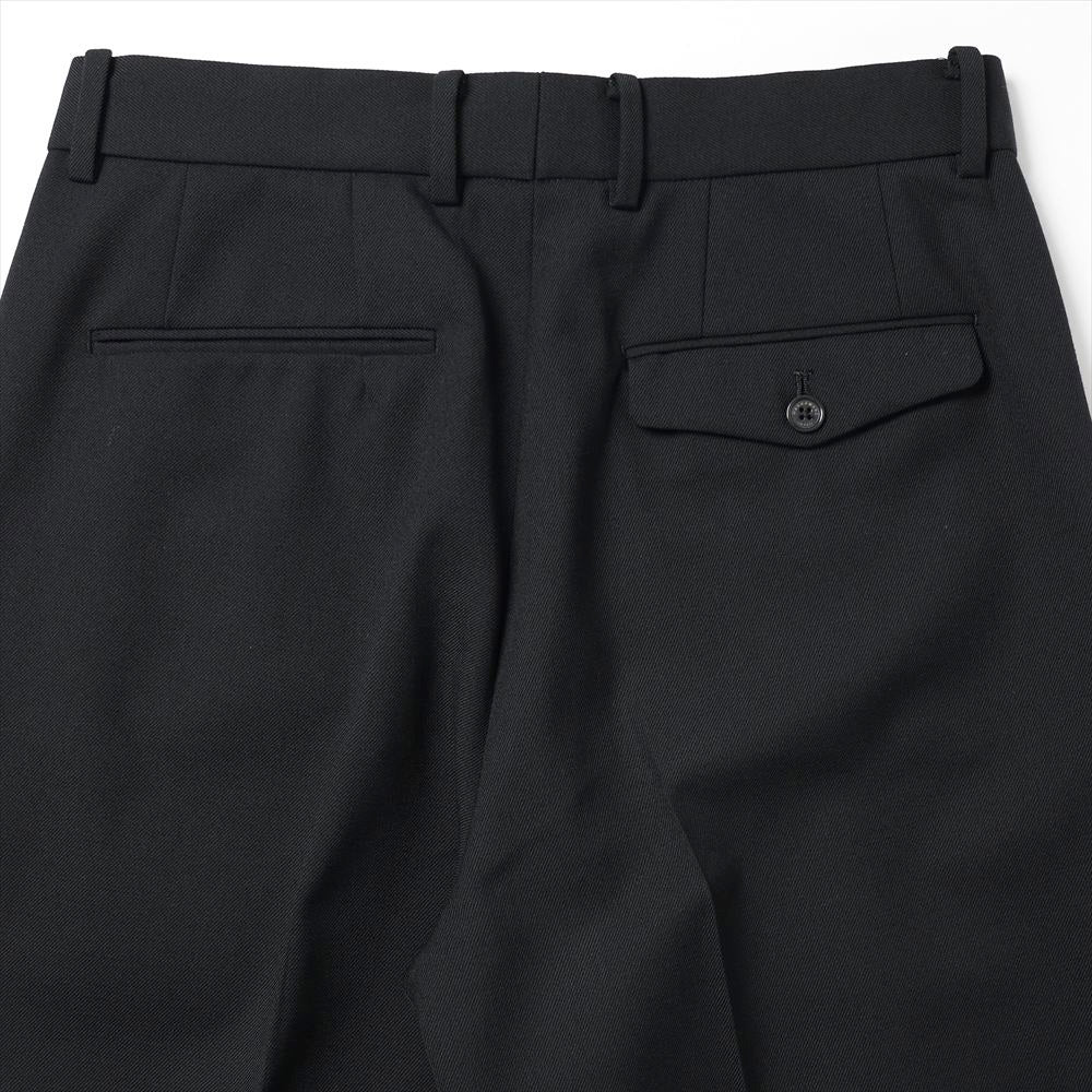FLAT FRONT WIDE TROUSERS ORGANIC WOOL SURVIVAL CLOTH