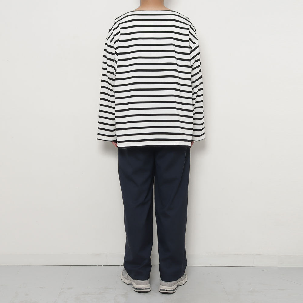 HYPER BIG SUVIN GIZA BASQUE BORDER SHIRT