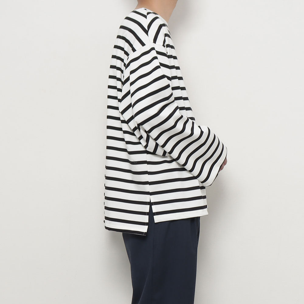 HYPER BIG SUVIN GIZA BASQUE BORDER SHIRT