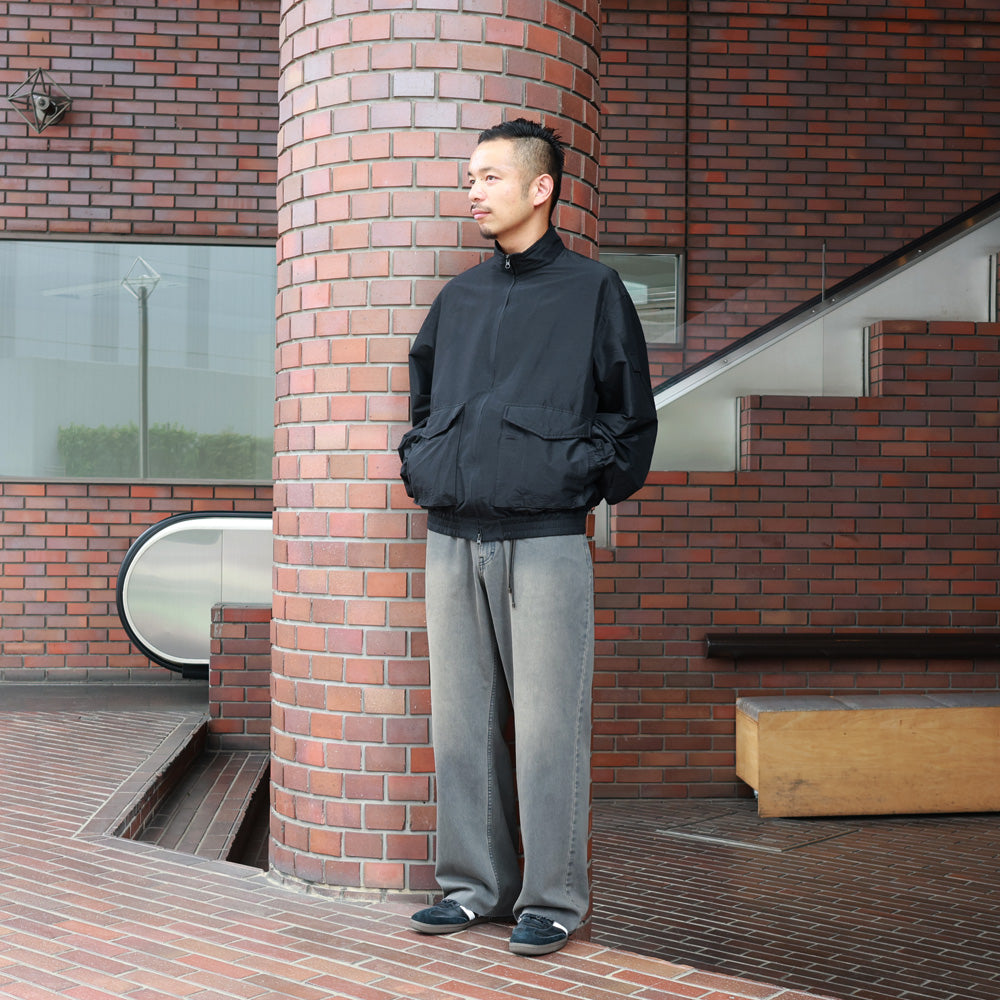 FLIGHT JACKET WOOL SILK HIGH COUNT TYPEWRITER