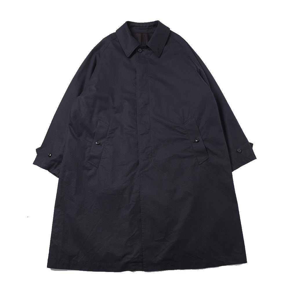 RAGLAN SLEEVE COAT ORGANIC COTTON GABARDINE