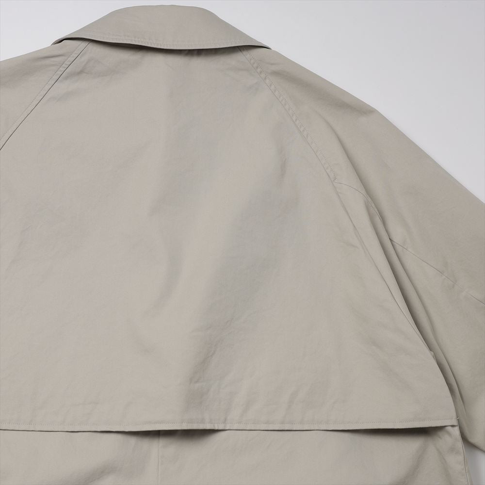 RAGLAN SLEEVE COAT ORGANIC COTTON GABARDINE