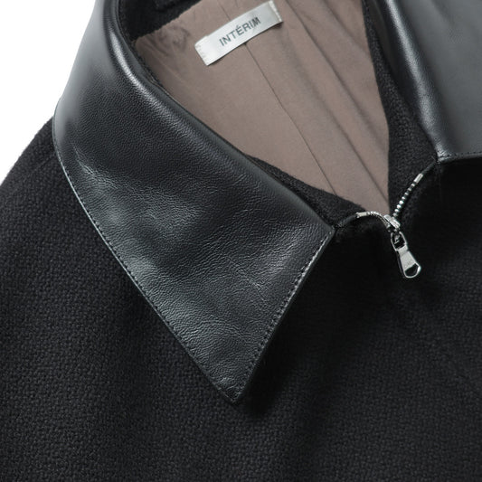  HEAVY PURE WOOL NATTE WAVE DEADSTOCK HARRINGTON JACKET  