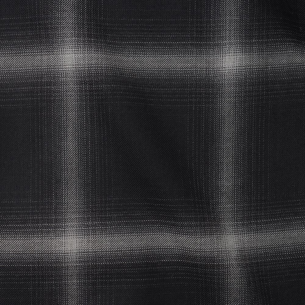 BIG OMBRAY WOOL CHECK 60s OPEN COLLAR SHIRT