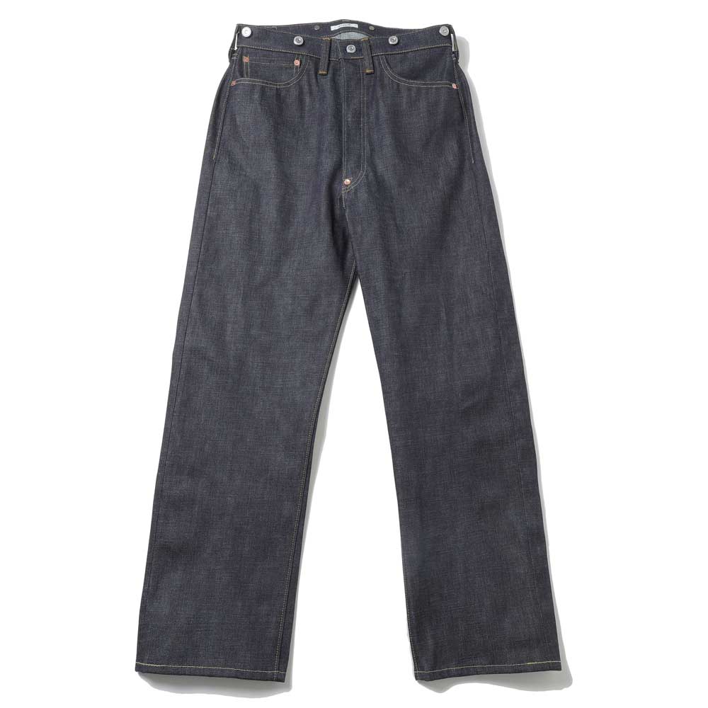 RIGID NATURAL INDIGO SHUTTLE DENIM SINGLE NEEDLE 201 No2 JEANS
