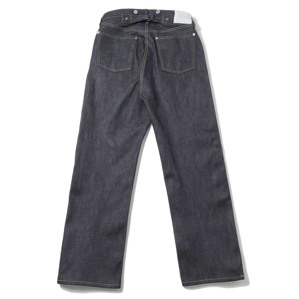 RIGID NATURAL INDIGO SHUTTLE DENIM SINGLE NEEDLE 201 No2 JEANS