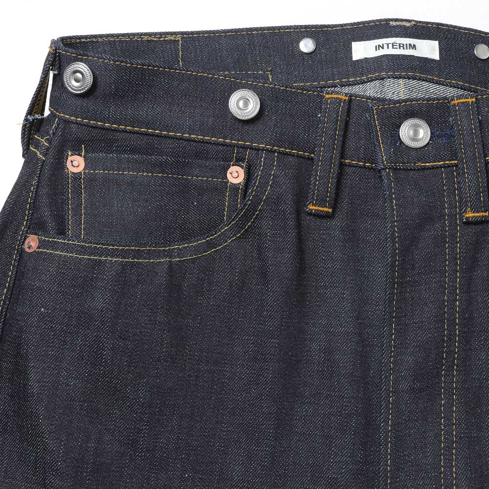 RIGID NATURAL INDIGO SHUTTLE DENIM SINGLE NEEDLE 201 No2 JEANS