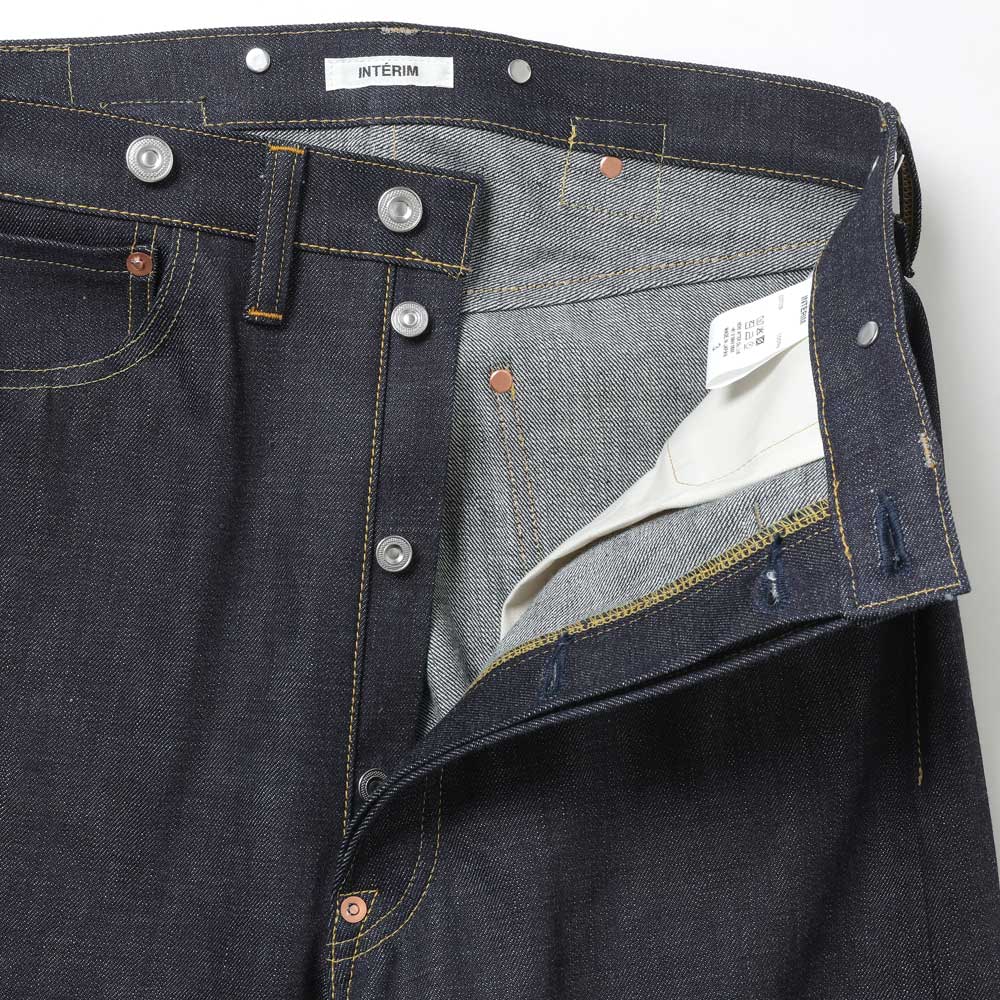 RIGID NATURAL INDIGO SHUTTLE DENIM SINGLE NEEDLE 201 No2 JEANS