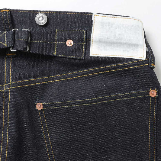  RIGID NATURAL INDIGO SHUTTLE DENIM SINGLE NEEDLE 201 No2 JEANS  