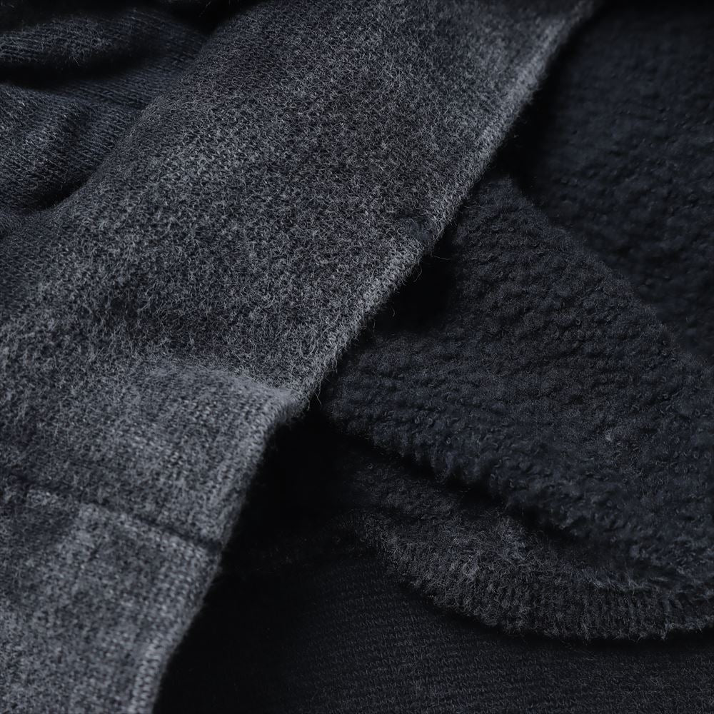 CO SWEAT DISTRESSED ZIP UP HOODIE