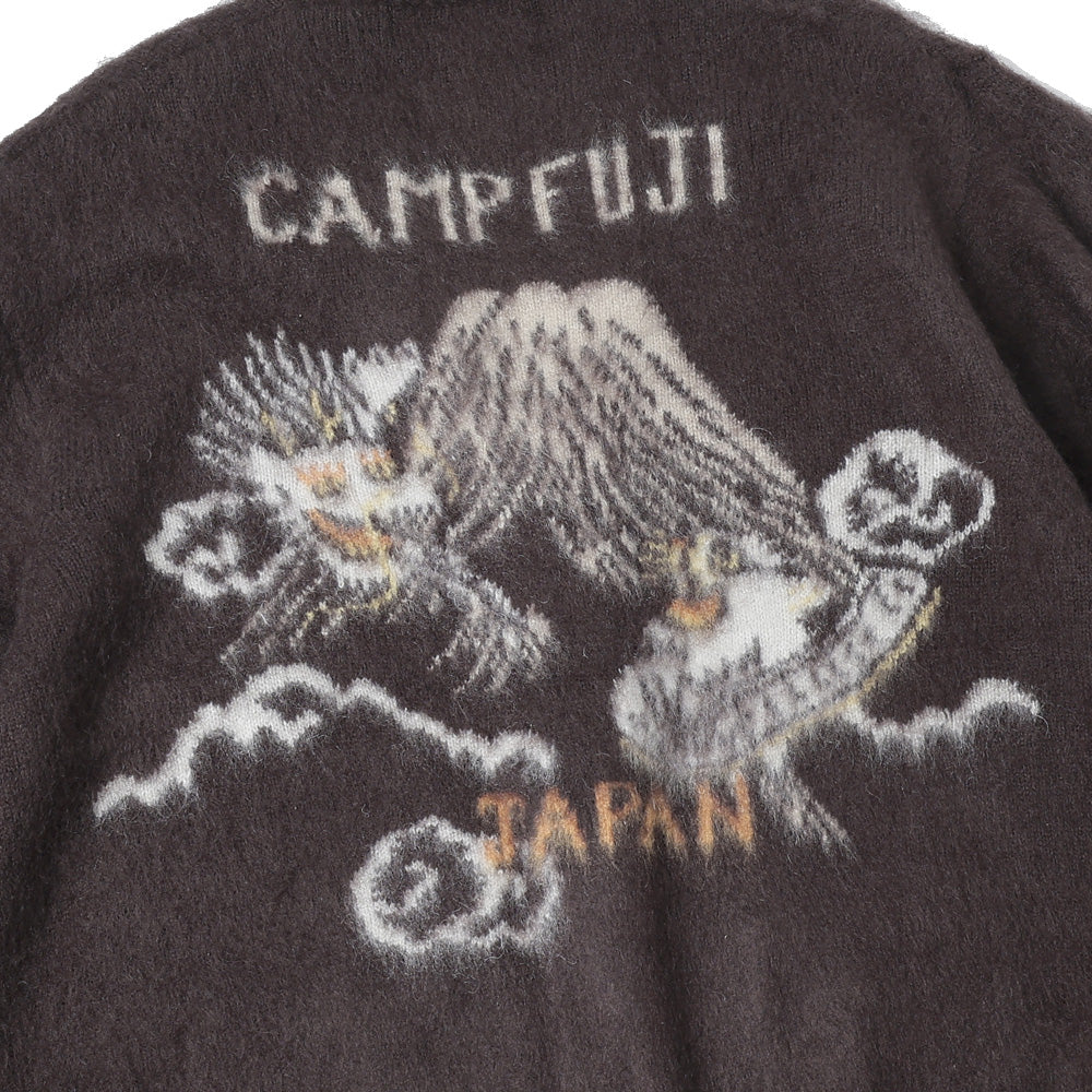 起毛ニットカーデ (スカ柄)