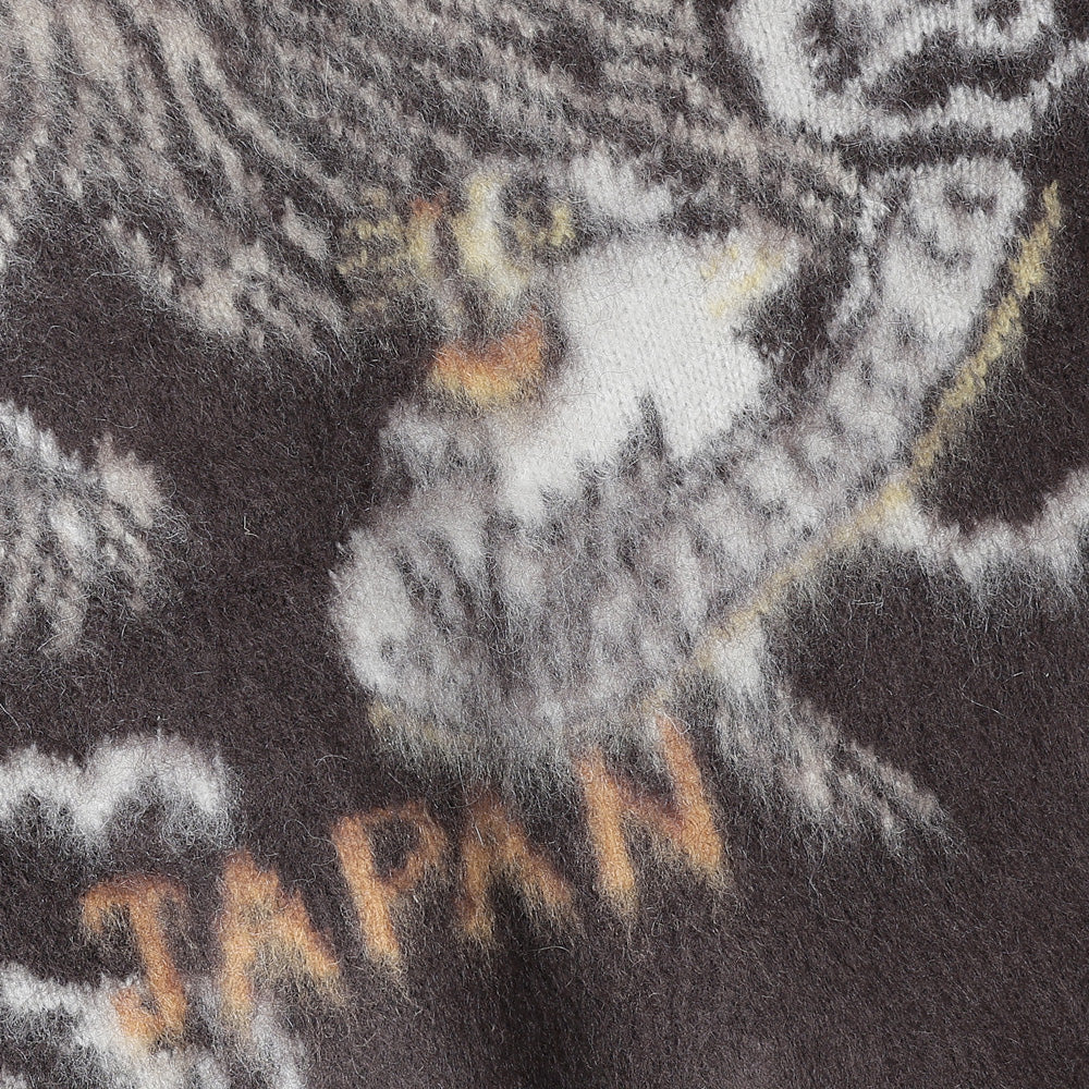 起毛ニットカーデ (スカ柄)