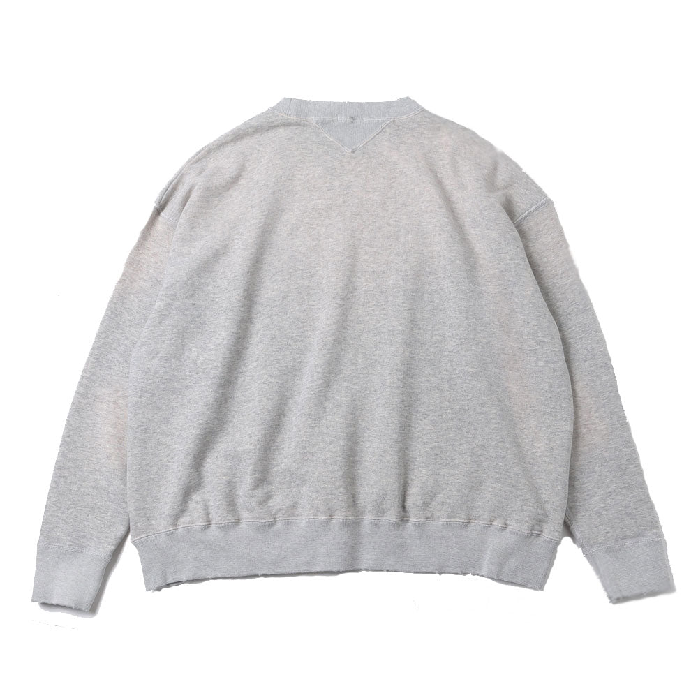 BLEACH HYPER BIG V LOOP WHEEL SEAMLESS SWEAT SHIRT