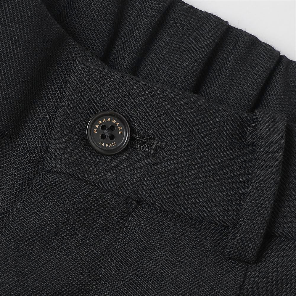 TRIPLE PLEATED WIDE TROUSERS ORGANIC WOOL SURVIVAL CLOTH