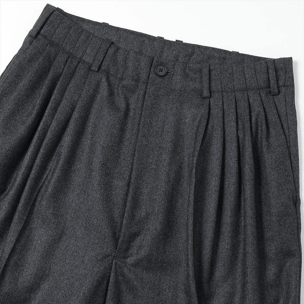 Draping 5-Tuck Wide Trousers