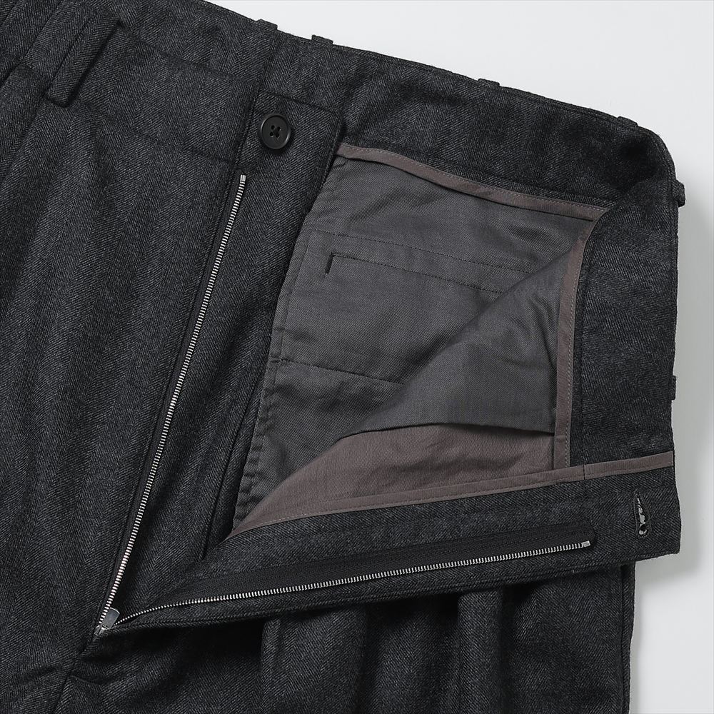 Draping 5-Tuck Wide Trousers