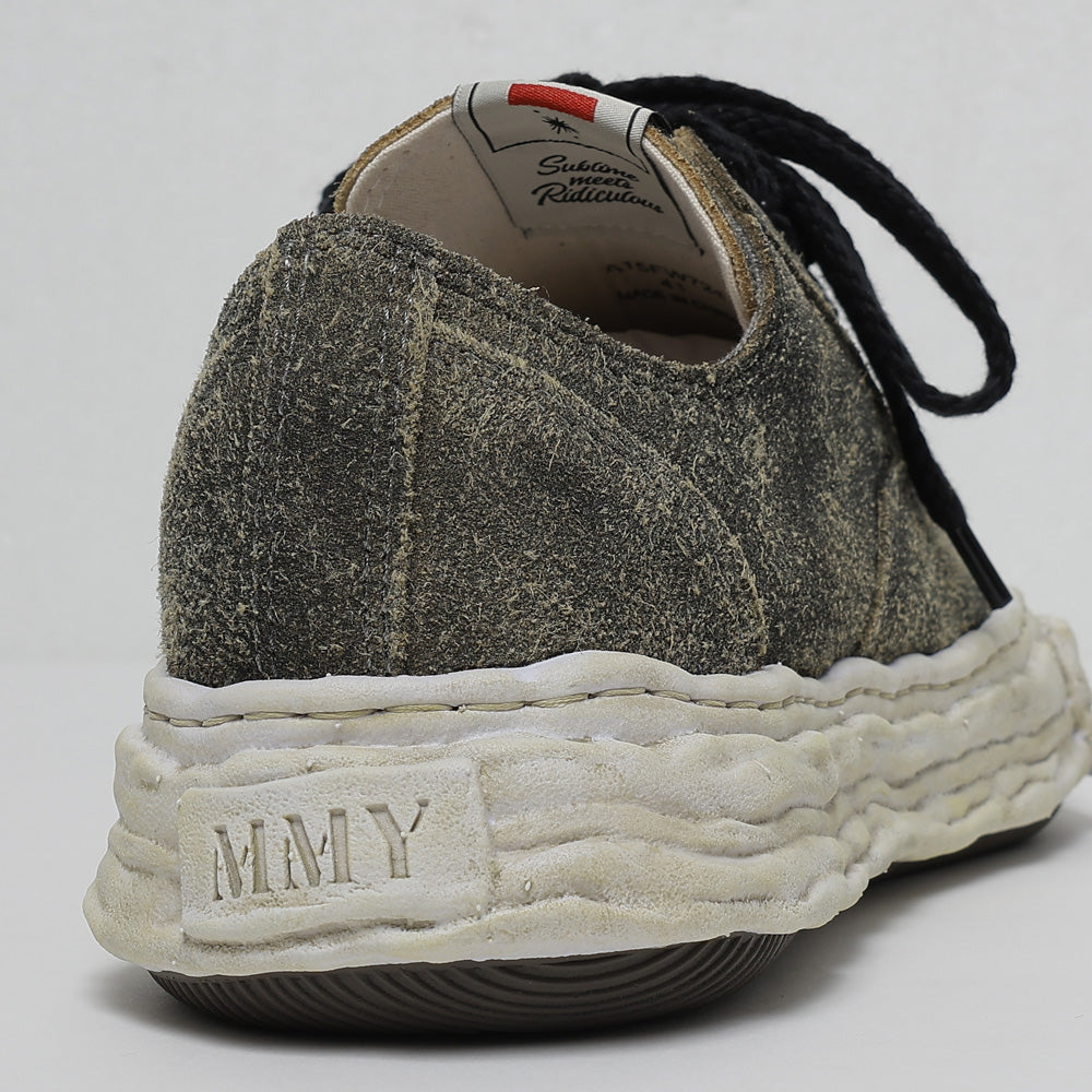 (PETERSON23) OG Sole Vintage Suede Low-top Sneaker BLACK