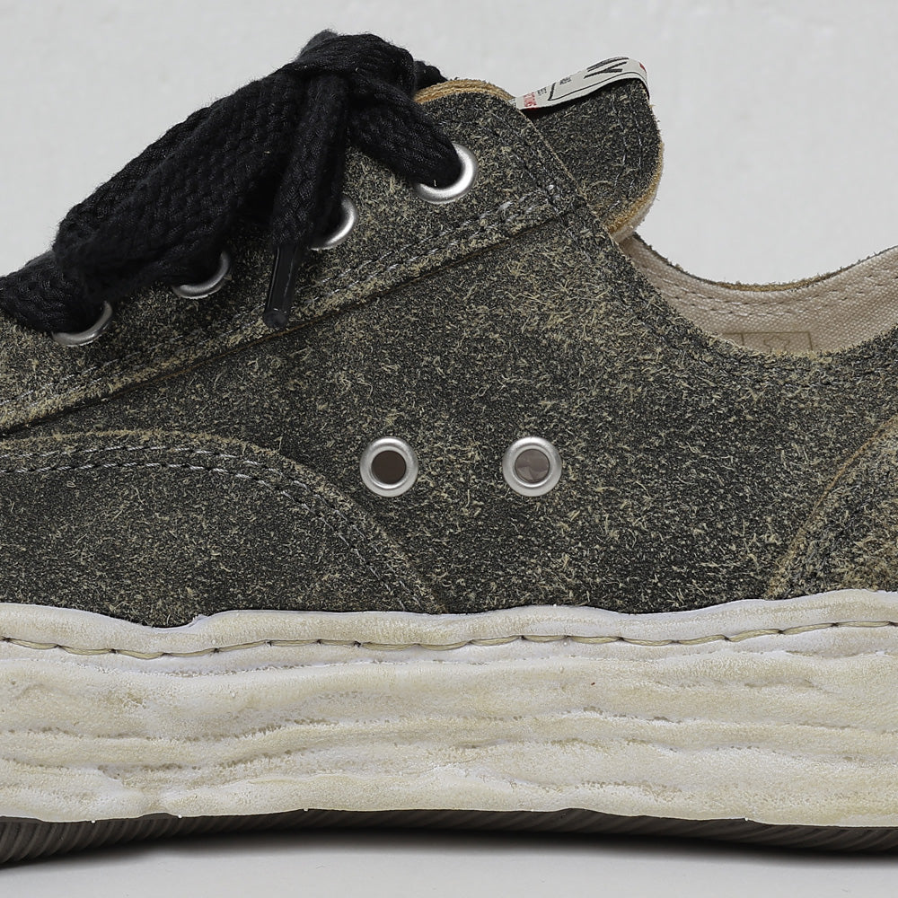 (PETERSON23) OG Sole Vintage Suede Low-top Sneaker BLACK