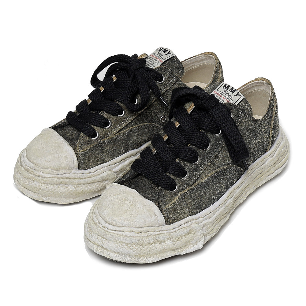 (PETERSON23) OG Sole Vintage Suede Low-top Sneaker BLACK