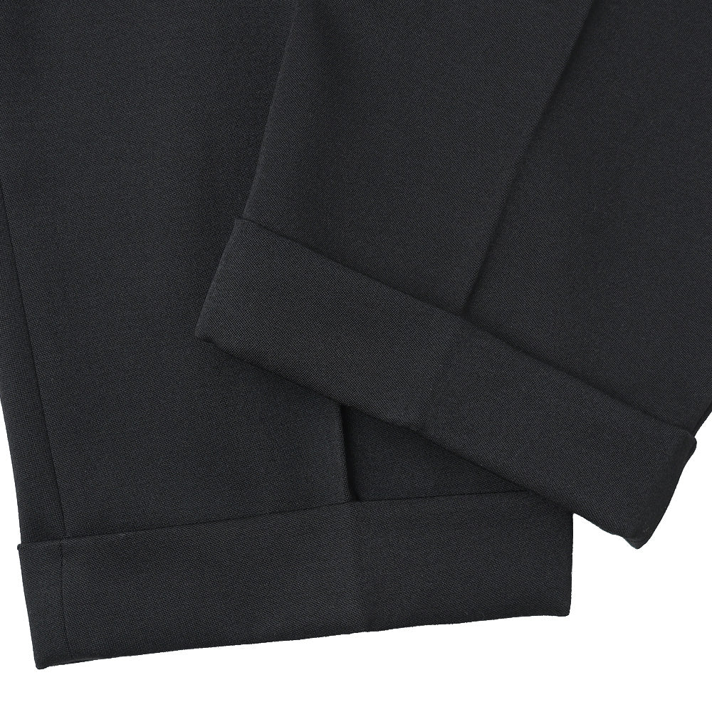 DOUBLE PLEATED SEMI EASY TROUSERS POLWARTH TUXEDO CLOTH