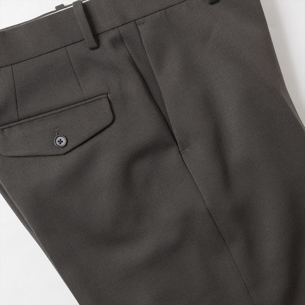 FLAT FRONT WIDE TROUSERS POLWARTH TUXEDO CLOTH