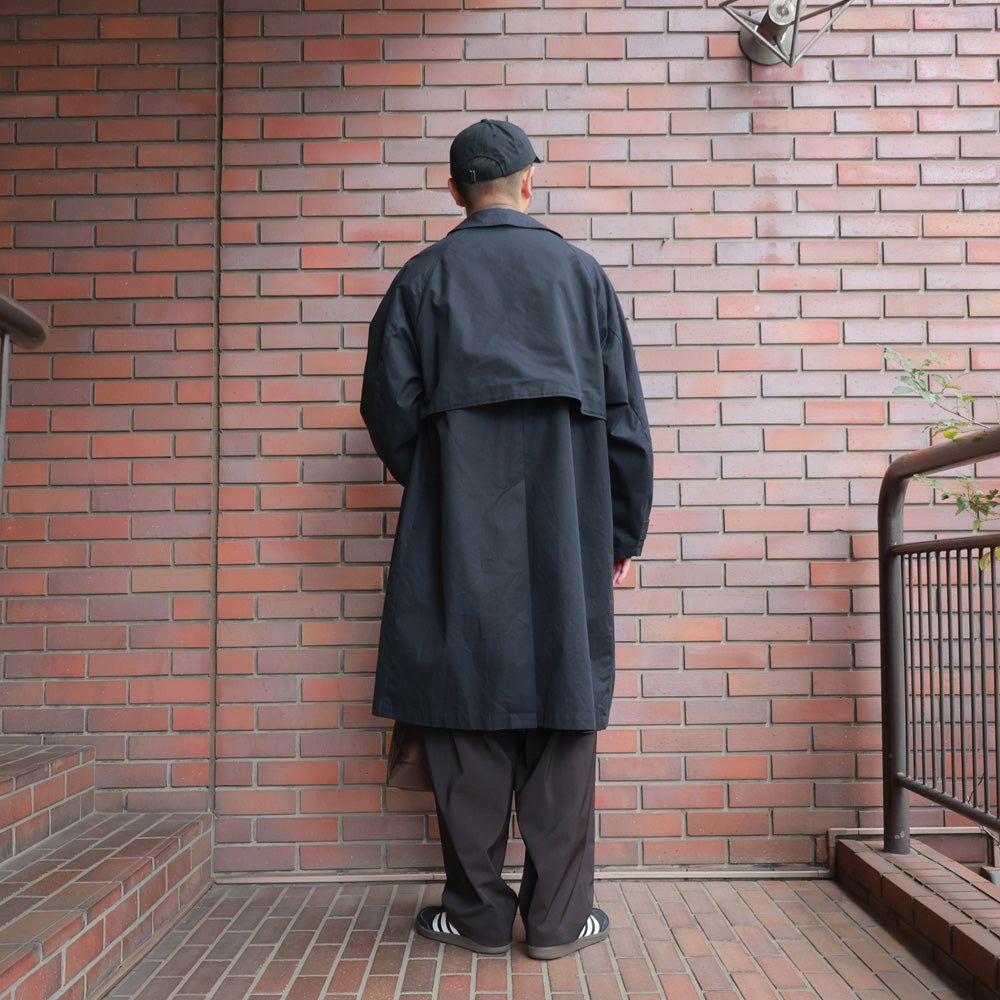 RAGLAN SLEEVE COAT ORGANIC COTTON GABARDINE