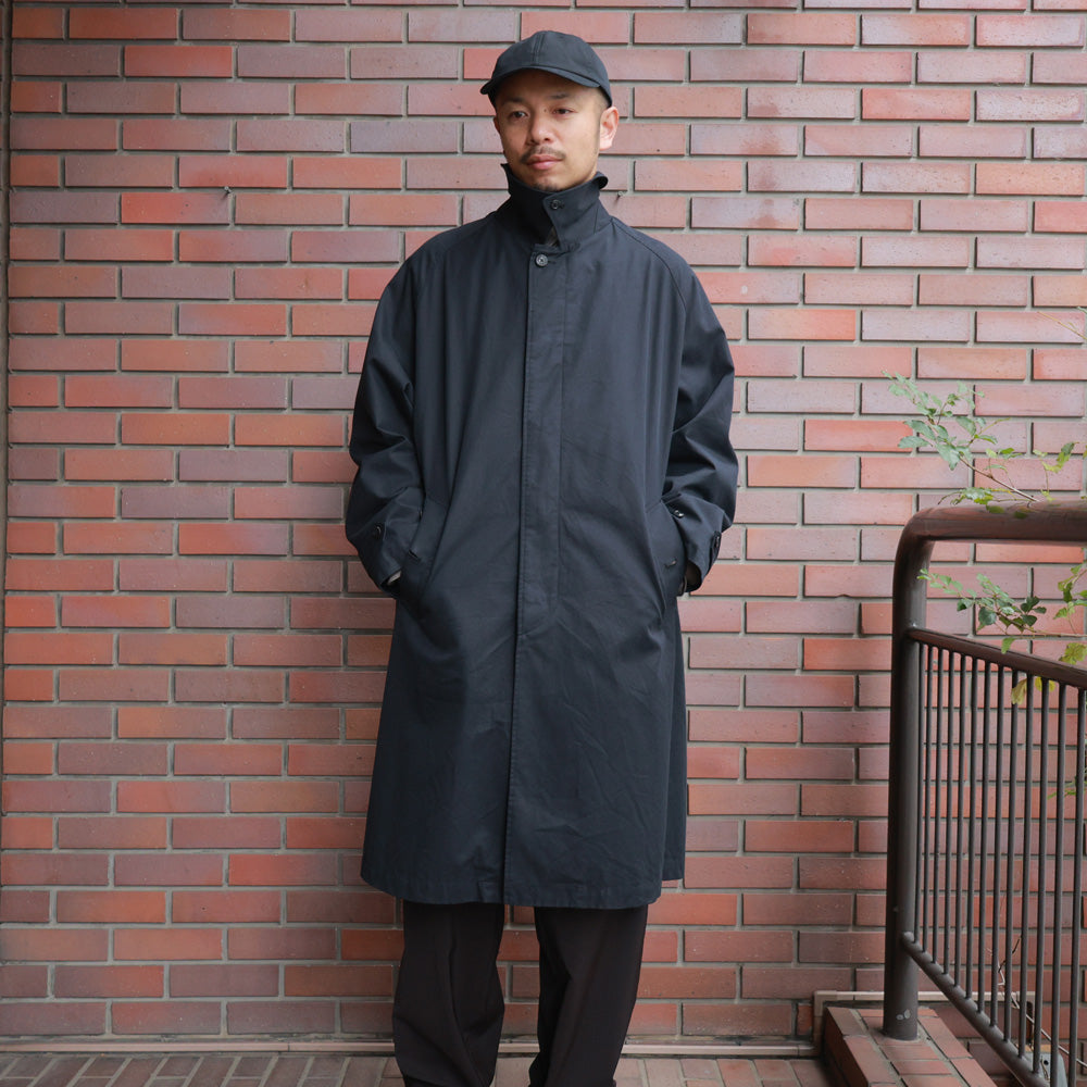 RAGLAN SLEEVE COAT ORGANIC COTTON GABARDINE