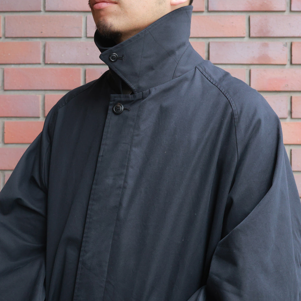 RAGLAN SLEEVE COAT ORGANIC COTTON GABARDINE