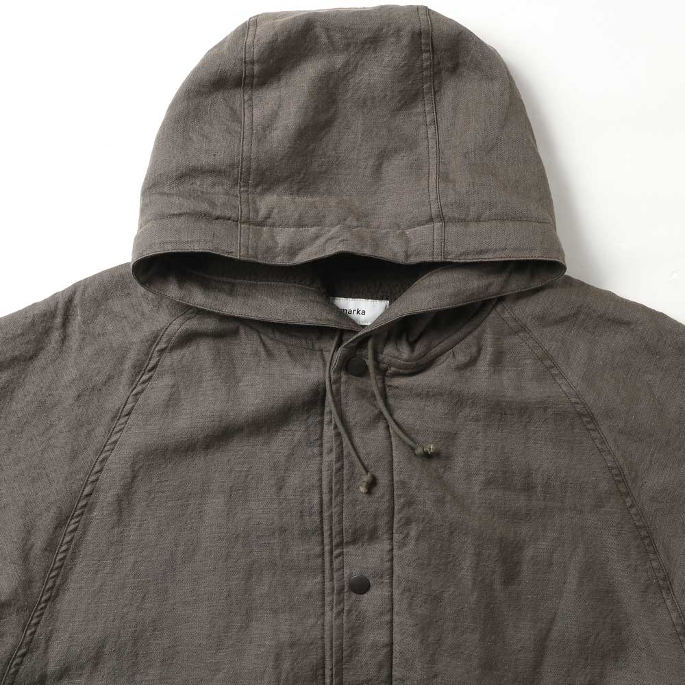 MILITARY PARKA WOOL LINEN MOLESKIN