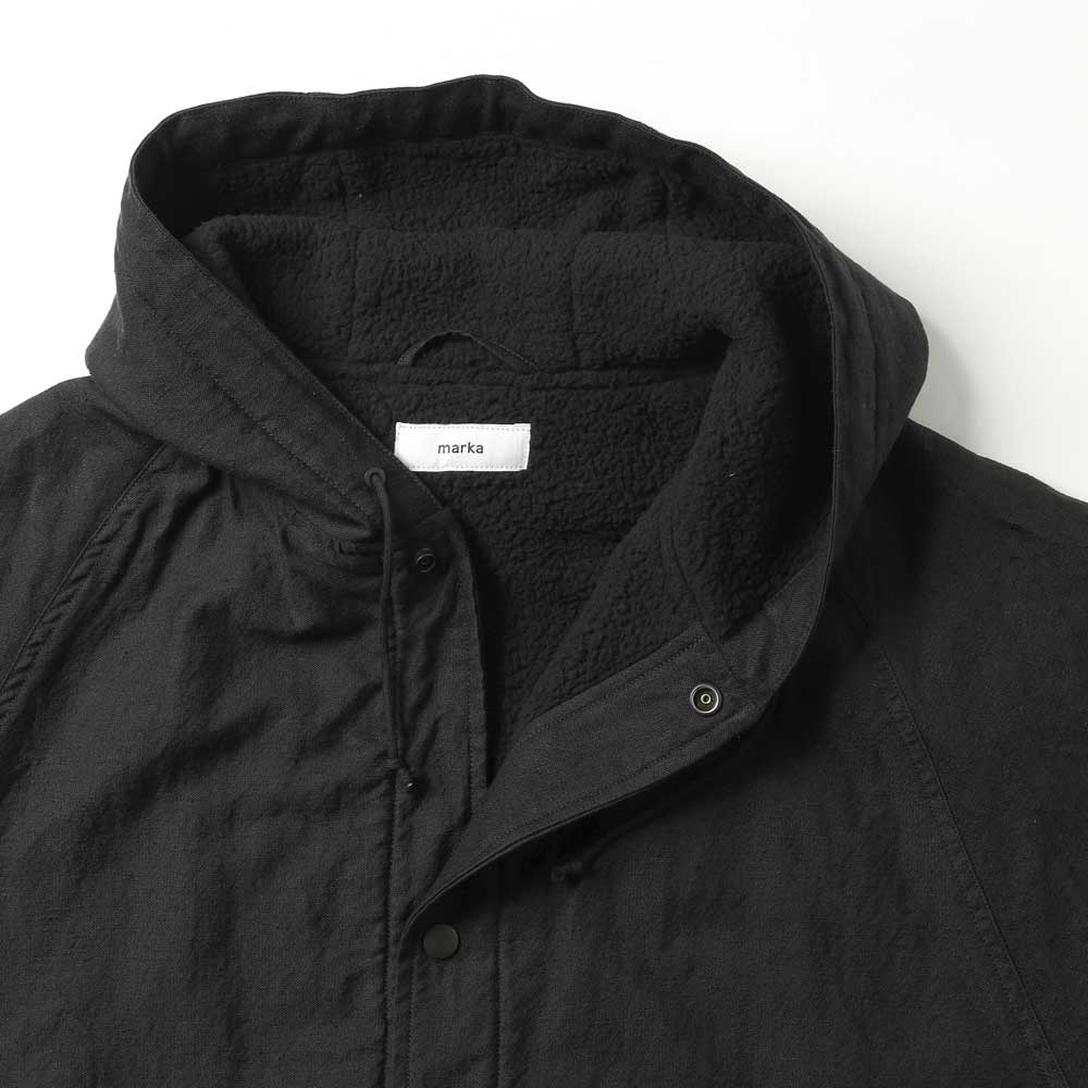 MILITARY PARKA WOOL LINEN MOLESKIN