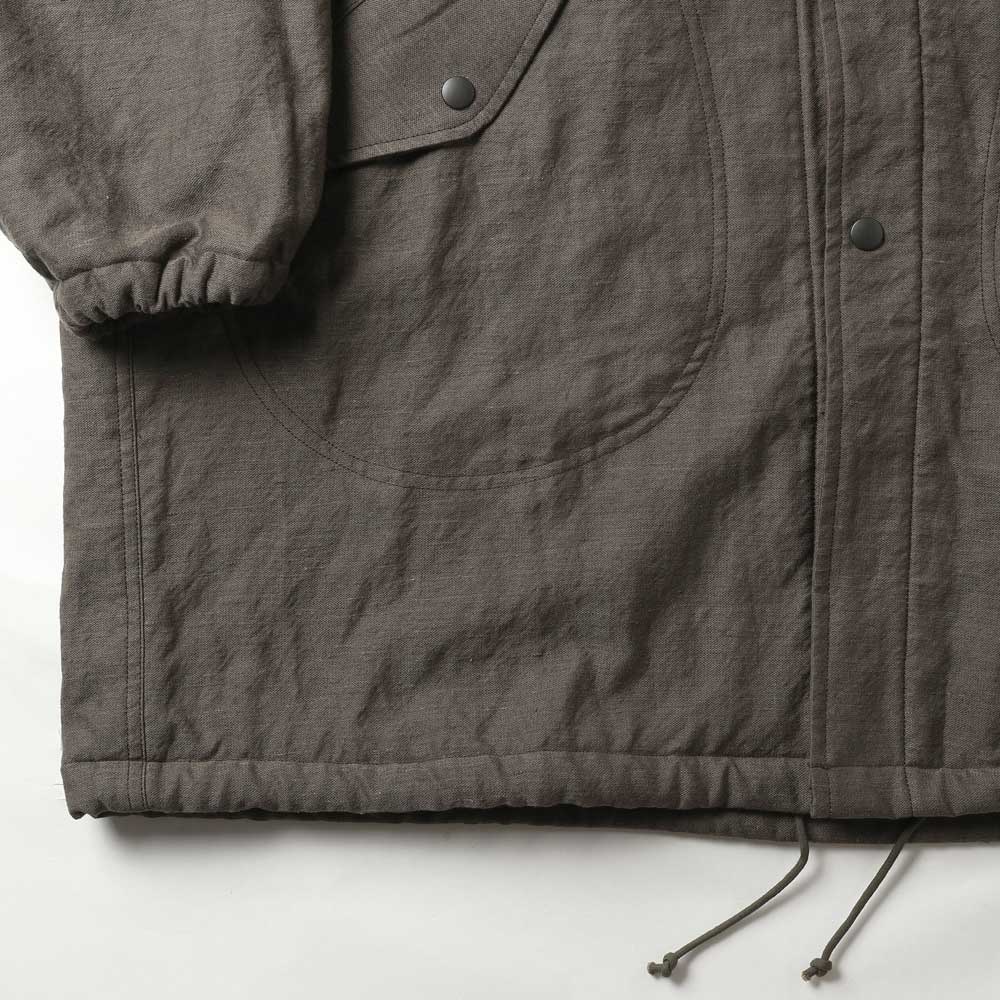 MILITARY PARKA WOOL LINEN MOLESKIN