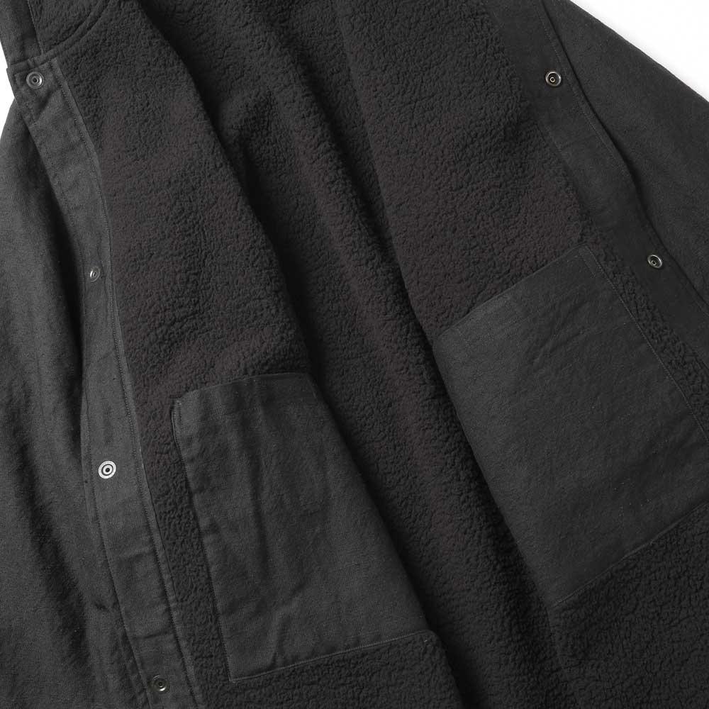 MILITARY PARKA WOOL LINEN MOLESKIN