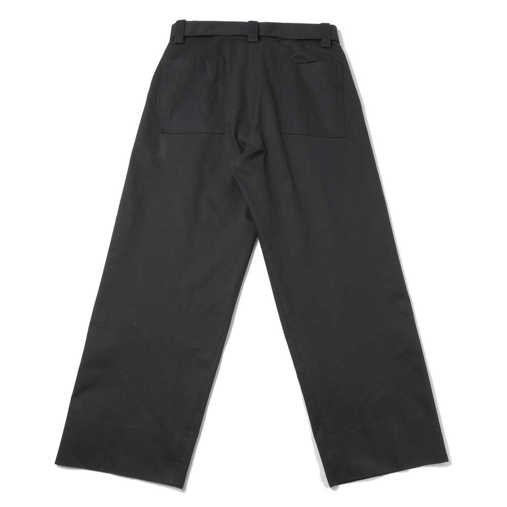 WASHER CHINO BELTED FRENCH ARMY MIL BAGGY TROUSERS