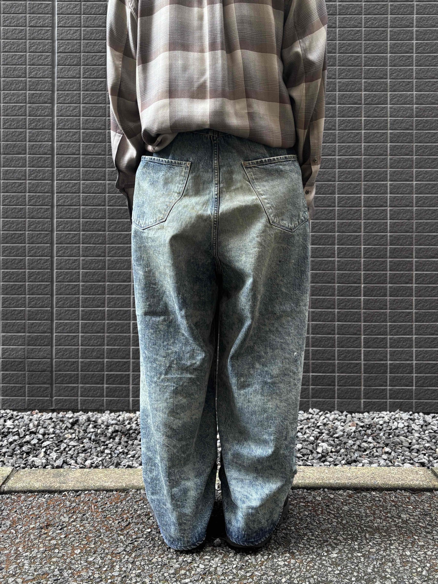 FRESH MAN DENIM WIDE PANTS PAINT