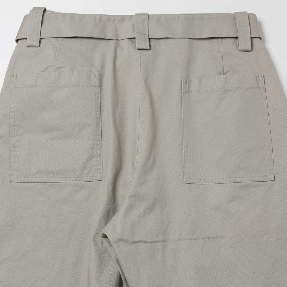 WASHER CHINO BELTED FRENCH ARMY MIL BAGGY TROUSERS