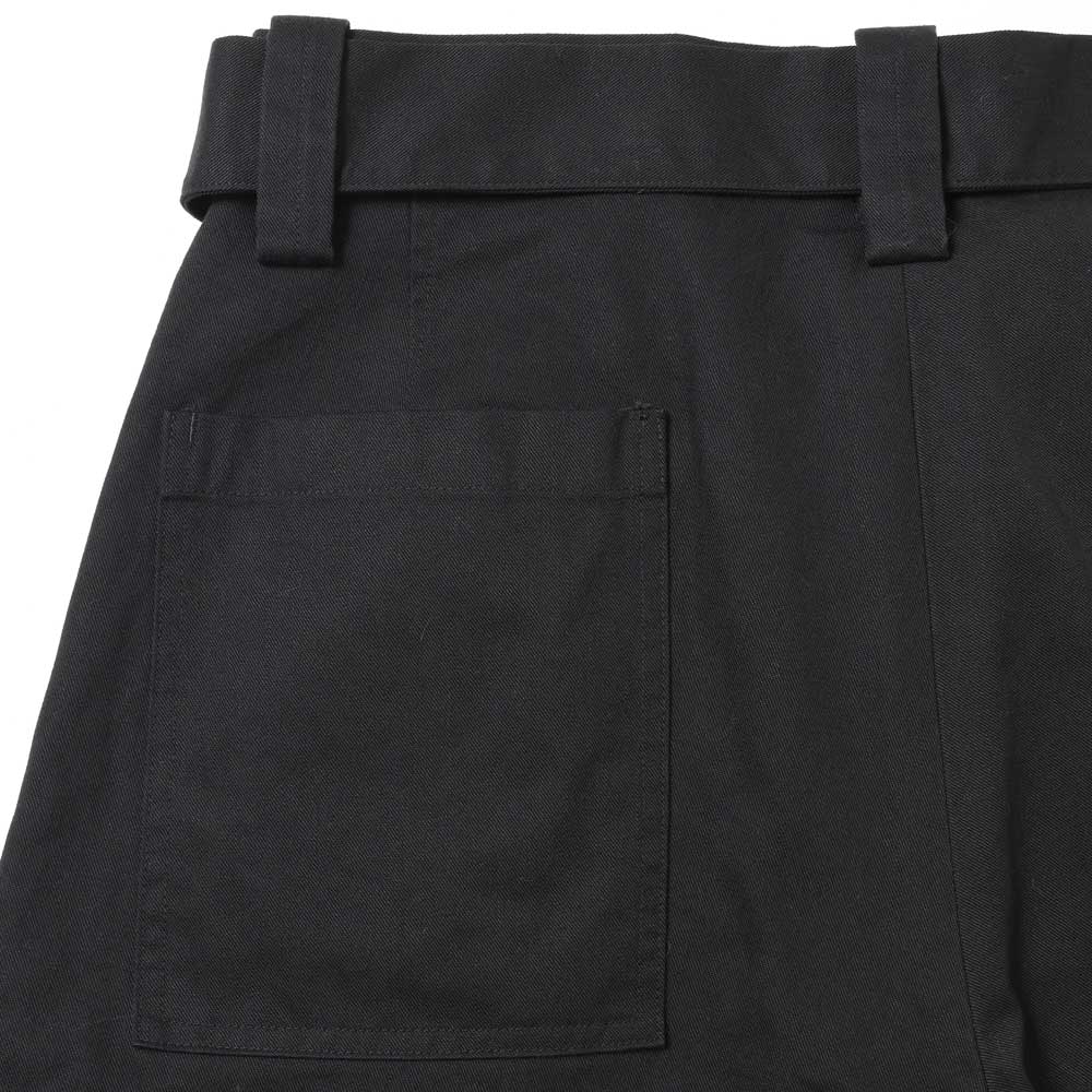 WASHER CHINO BELTED FRENCH ARMY MIL BAGGY TROUSERS