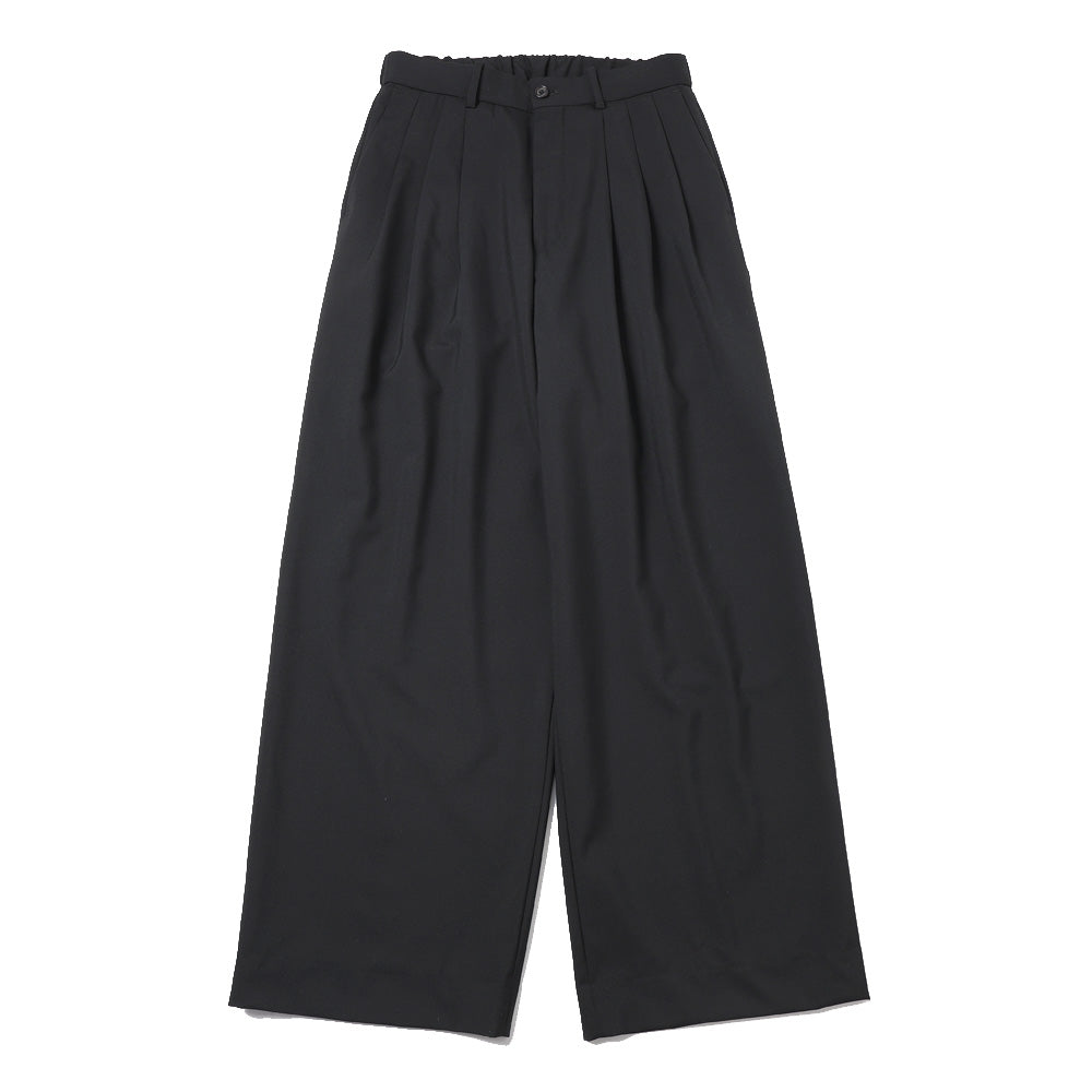 TRIPLE PLEATED WIDE TROUSERS ORGANIC WOOL 2/80 TROPICAL