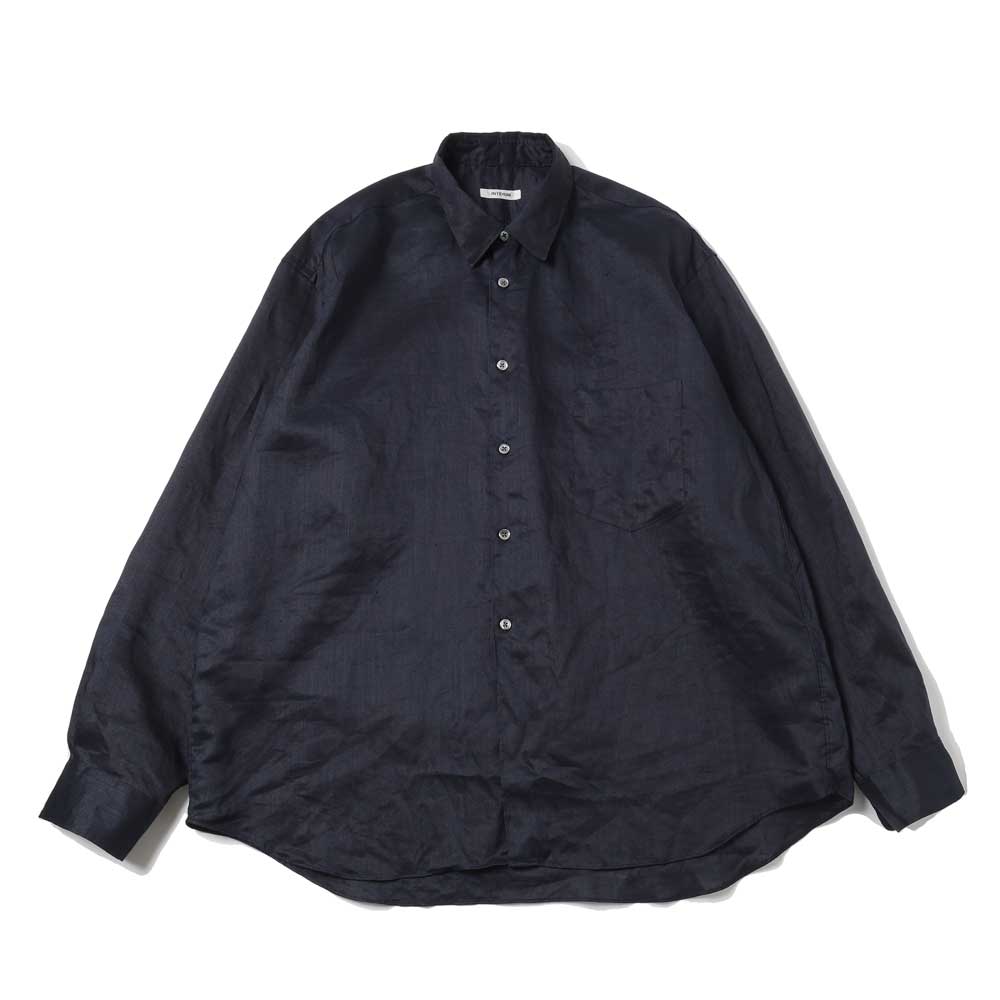 RAMIE SHEER LAWN HYPER BIG L/S REGULAR COLLAR SHIRT