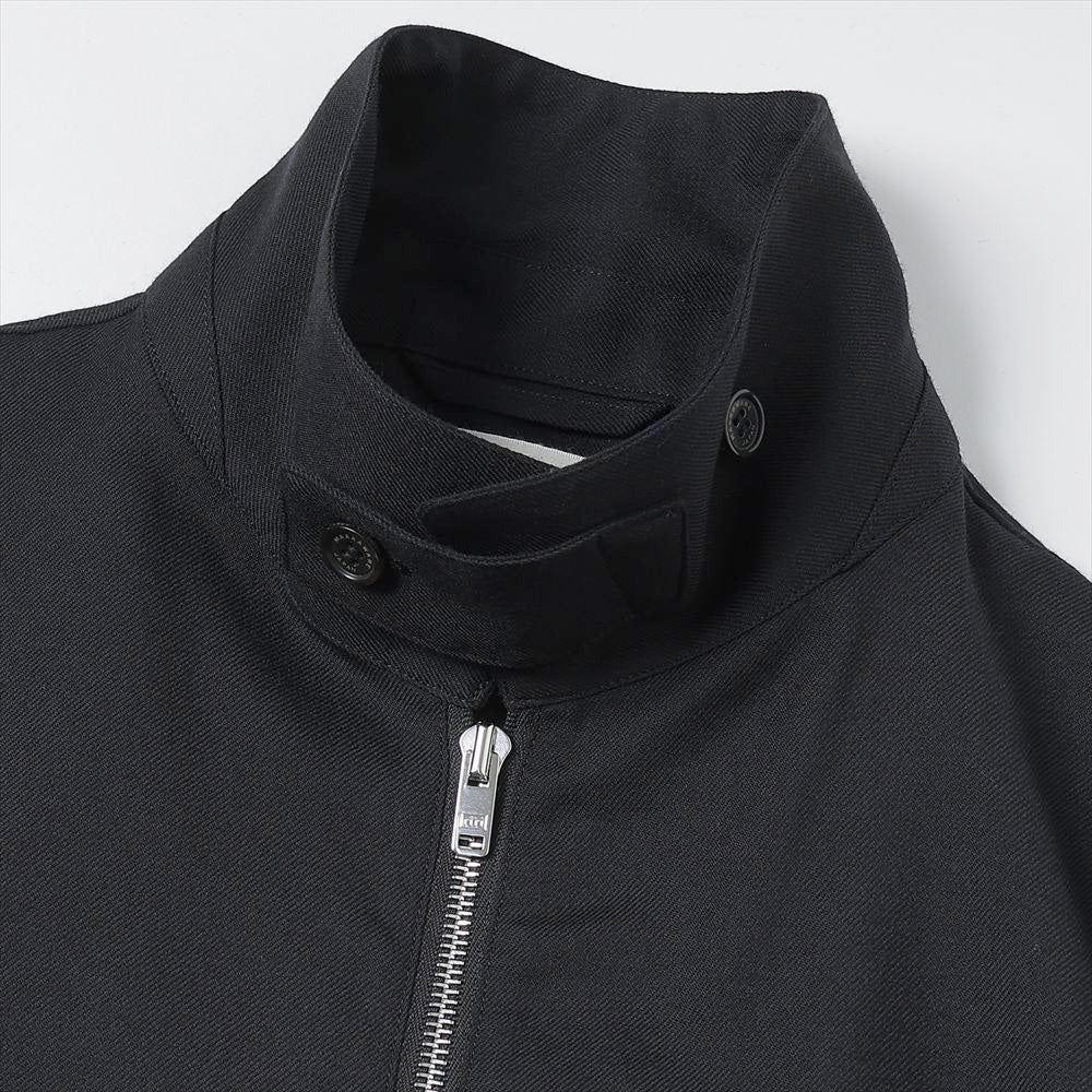 HALF ZIP SERVICE SHIRT JACKET ORGANIC WOOL VIYELLA