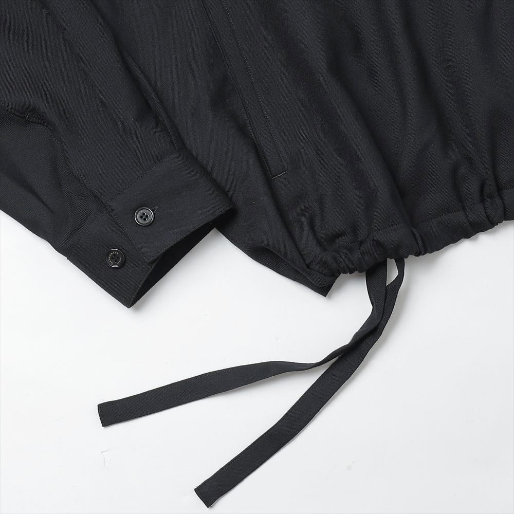 HALF ZIP SERVICE SHIRT JACKET ORGANIC WOOL VIYELLA