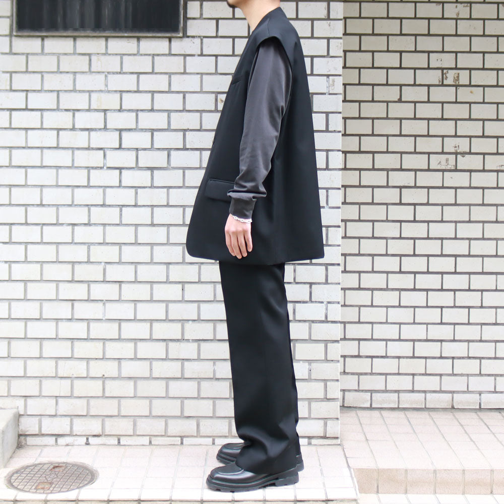 COTTON DOUBLE FACE OVERSIZED L/S TEE