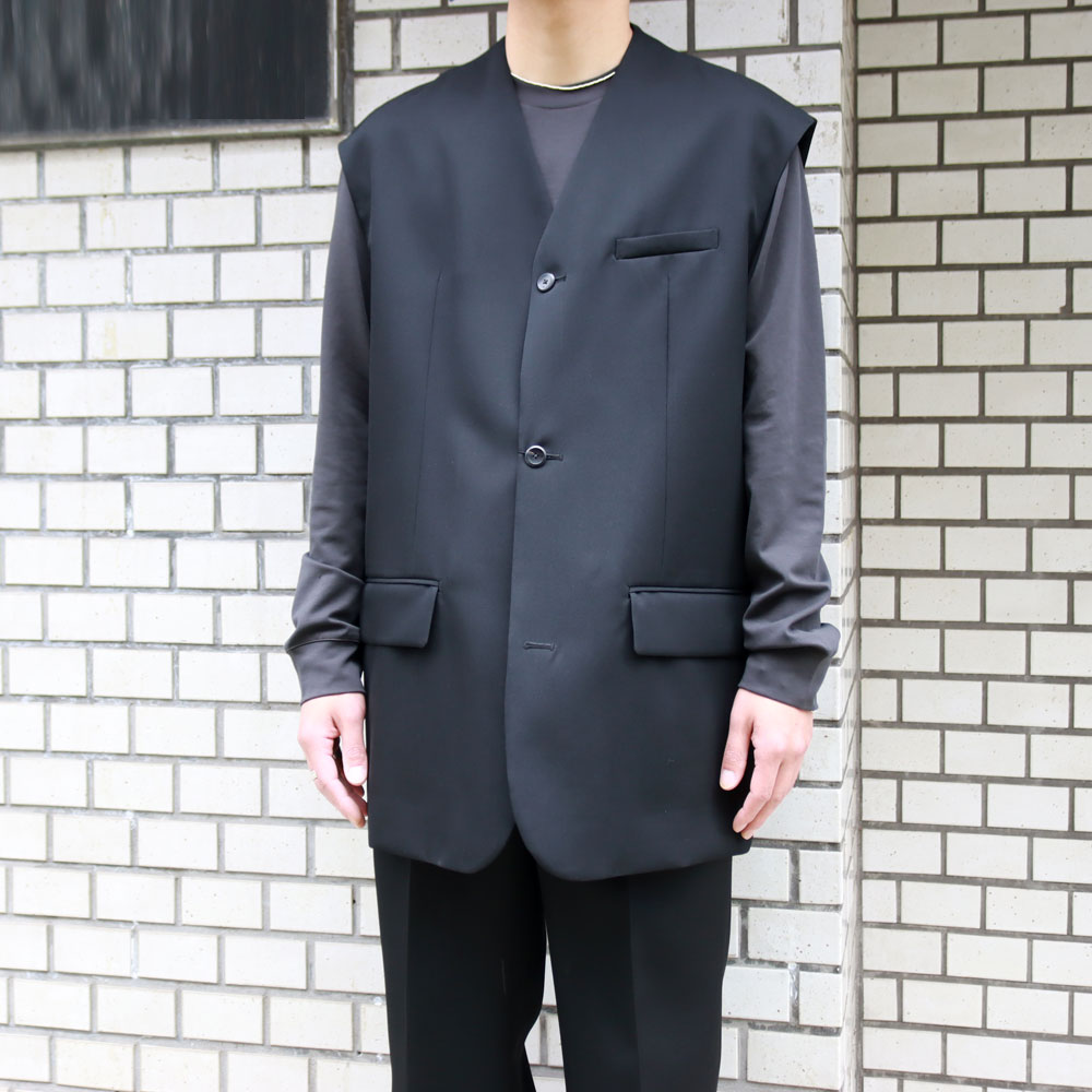 COTTON DOUBLE FACE OVERSIZED L/S TEE