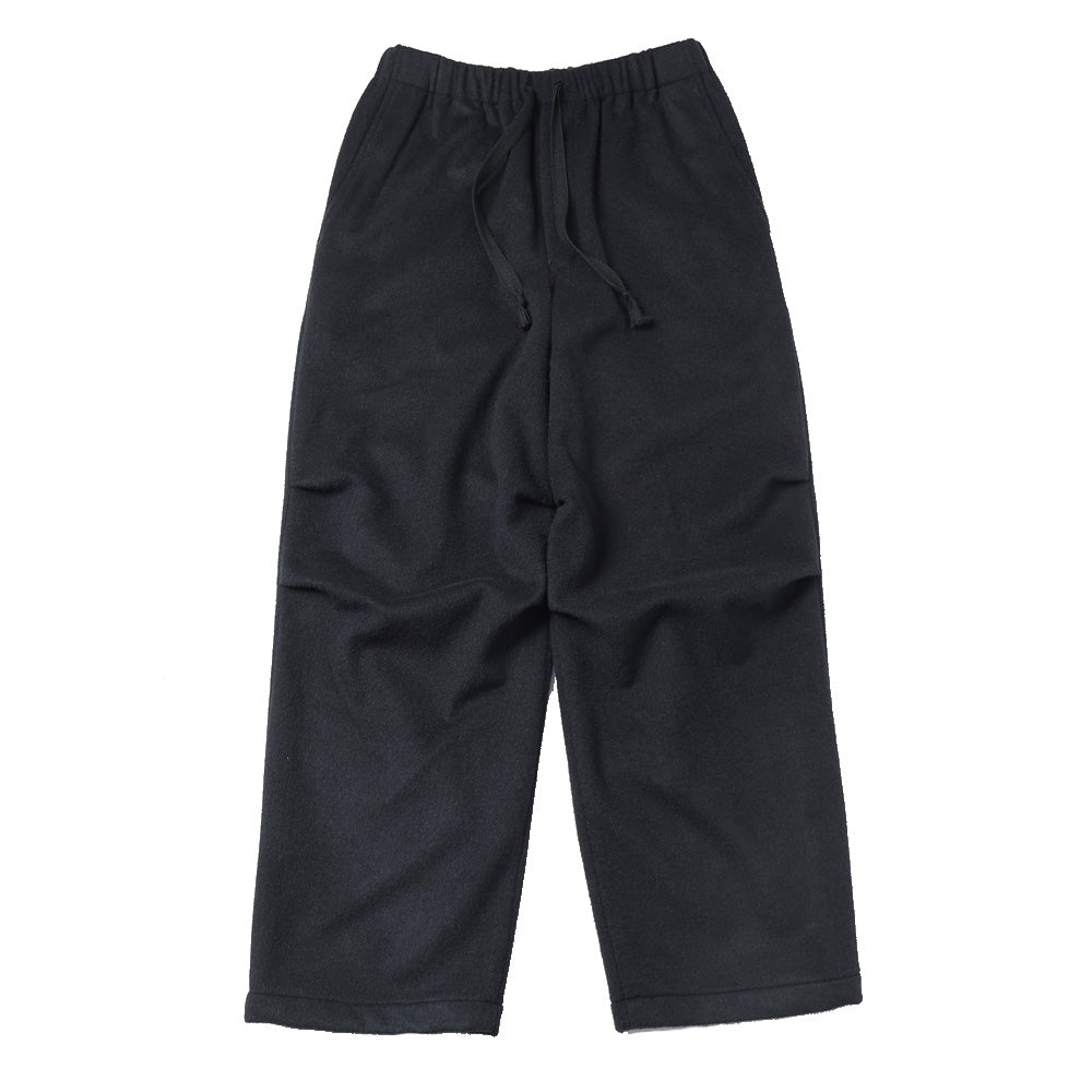 KNEE TUCK PANTS WOOL SILK BEAVER