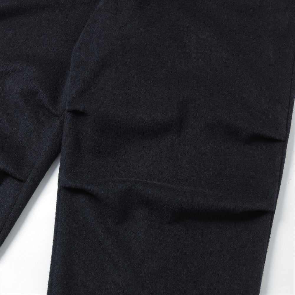 KNEE TUCK PANTS WOOL SILK BEAVER