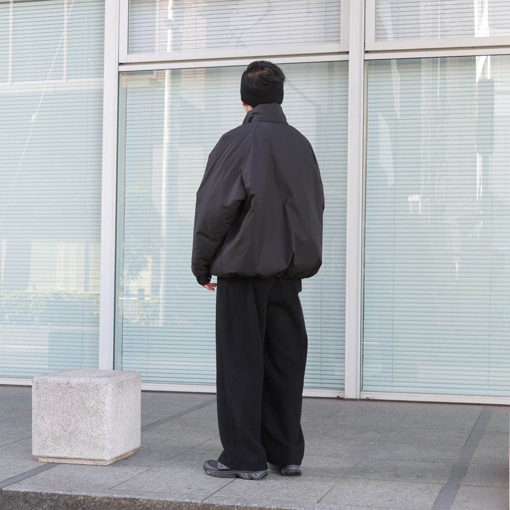 WIDE CYLINDER FIT EASY PANTS SUPER130s WOOL NAPPING