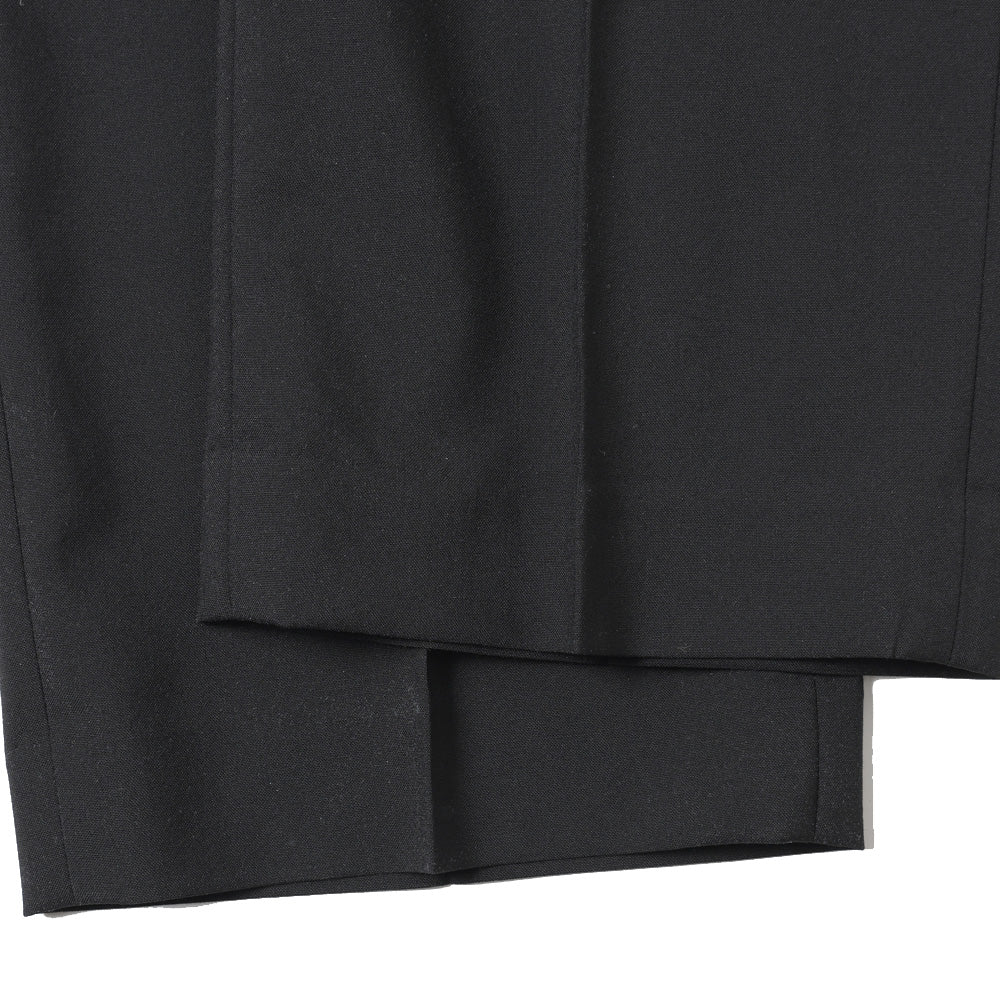 FLAT TAPERED EASY TROUSERS ORGANIC WOOL 2/80 TROPICAL