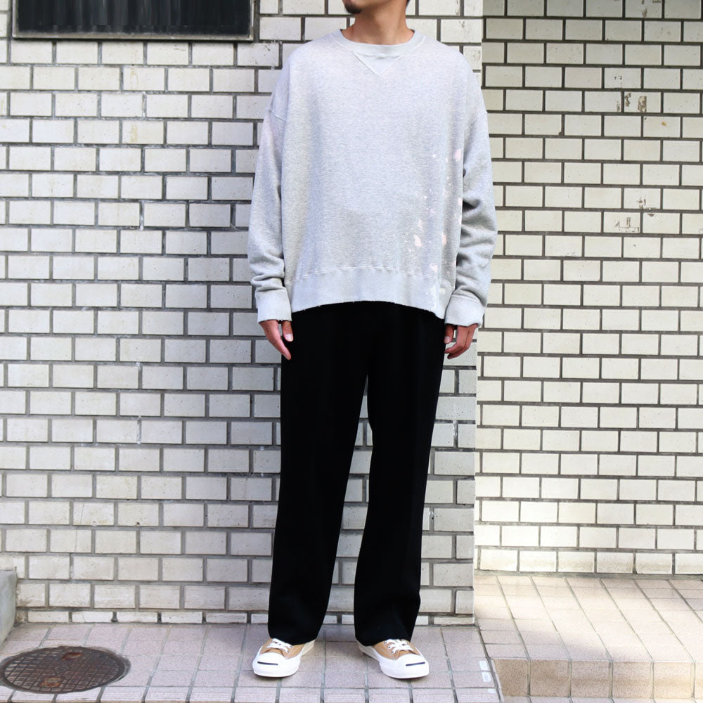 BLEACH HYPER BIG V LOOP WHEEL SEAMLESS SWEAT SHIRT