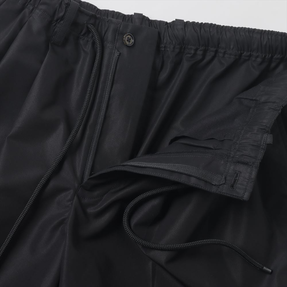 TRIPLE PLEATED EASY TROUSERS GIZA COTTON x RECYCLE POLYESTER