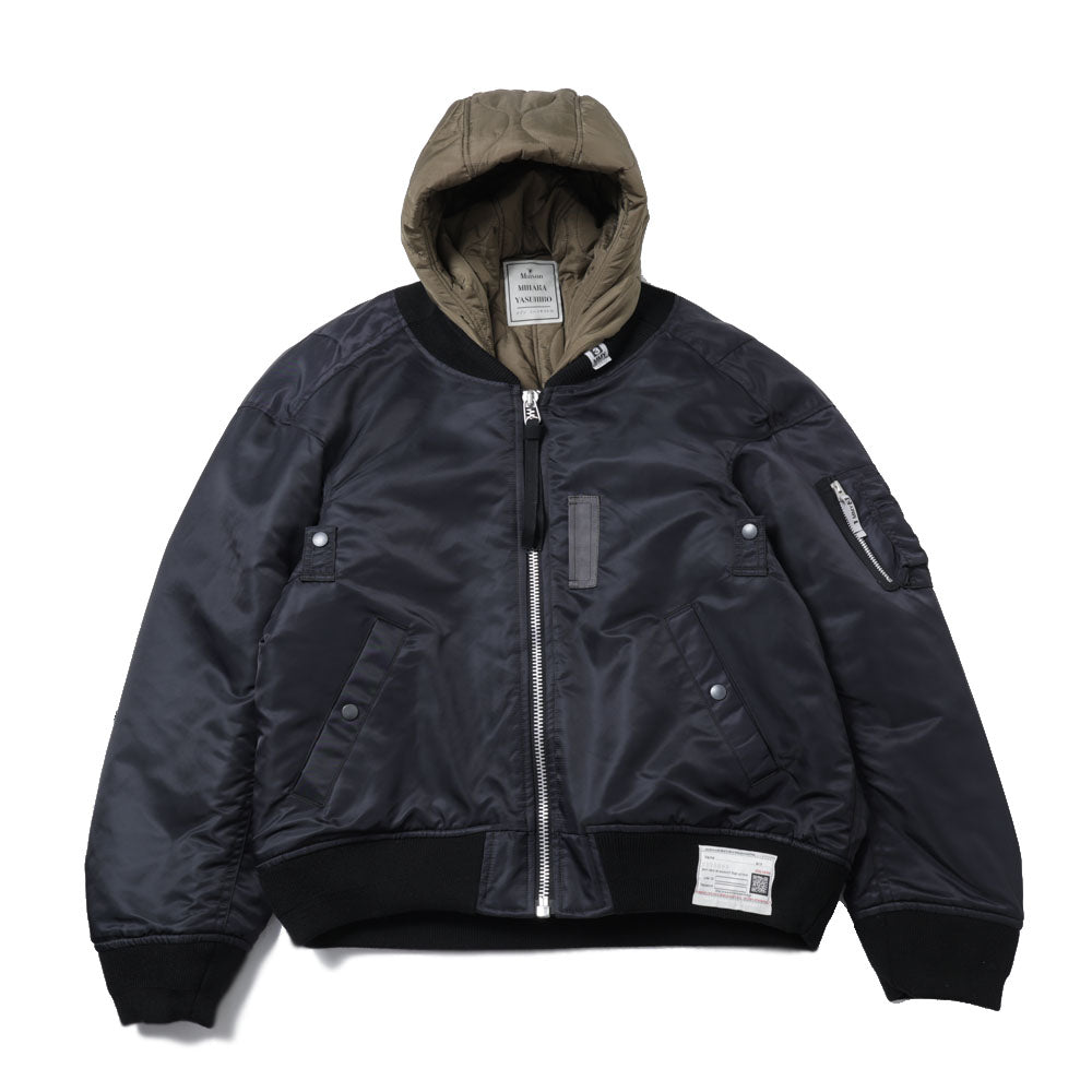 HOODED BOMBER JACKET