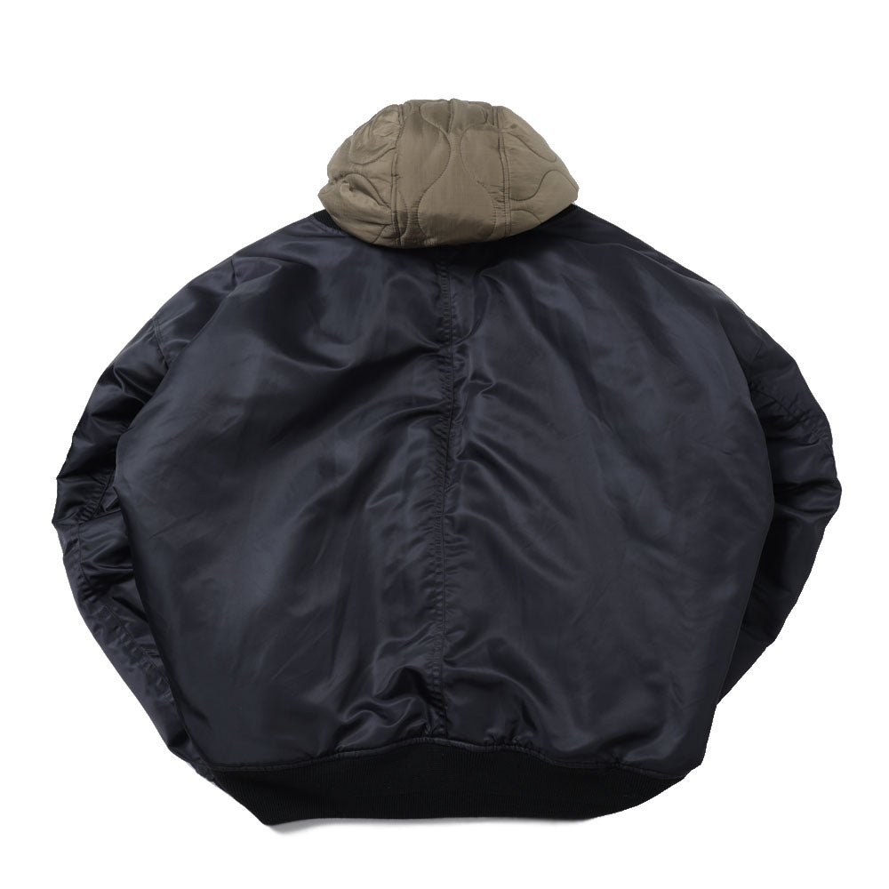 HOODED BOMBER JACKET